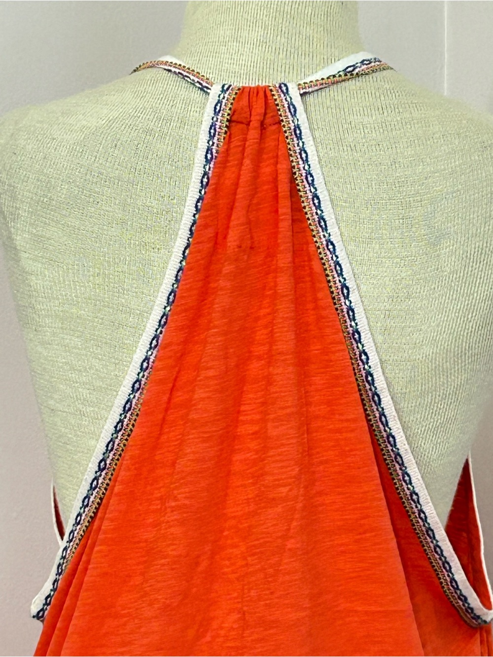 Pitusa Inca Pima Cotton Modal Beach Dress Coverup Orange Petite - Picture 7 of 10